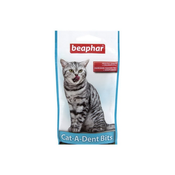 Беафар Подушечки для чистки зубов у кошек35г