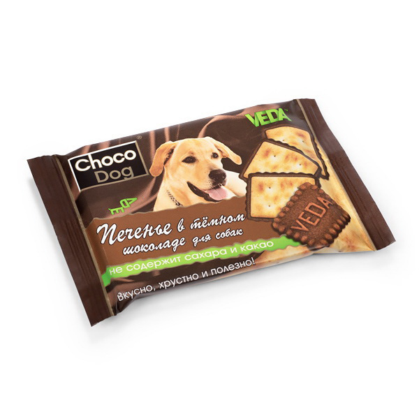 ШОКО-ДОГ печенье в темном шоколаде 30гр  (Веда)