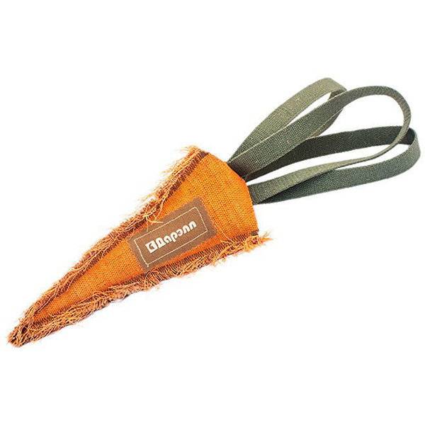 Тягалка-аппорт Морковь брез. 25 см с тройной ручкой