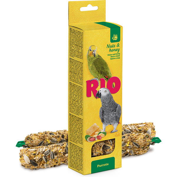 Рио Палочки д/средн.попугае с медом и орехами 2шт*90гр