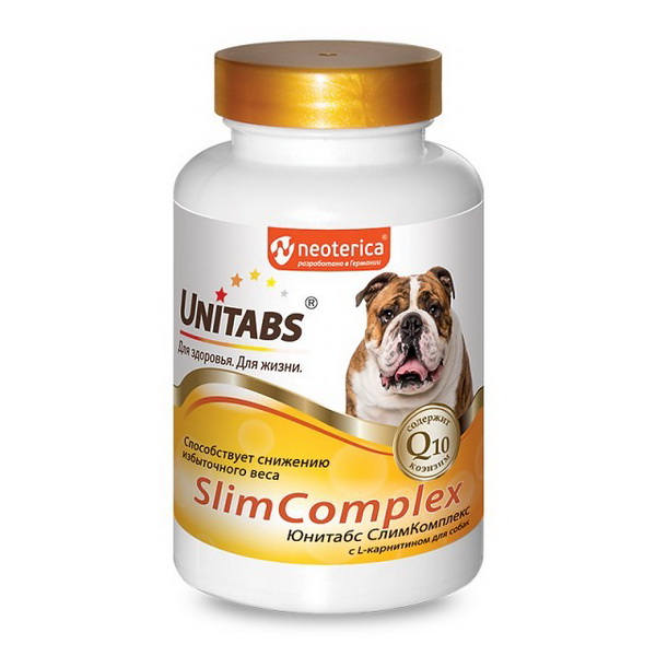 UnitabsSlimComplex д/собак д/снижения веса с Q10 100 табл