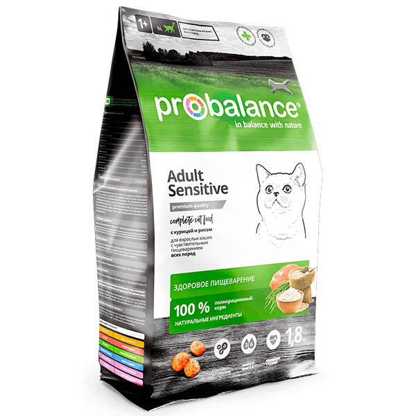 ProBalance корм сух.д/кошек 1.8кг Sensitive чувств.пищ.