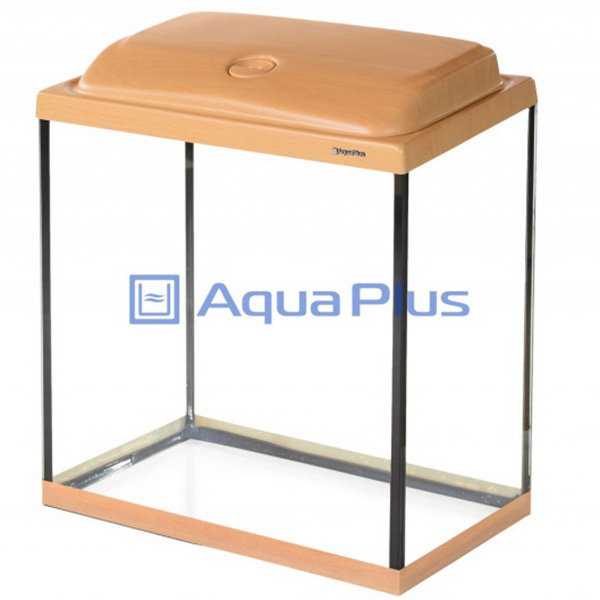 Аквариум Aqua Plus STD LED П75прям.(500х300х560-6)БУК 68 л+ R/Fit sunny 8W