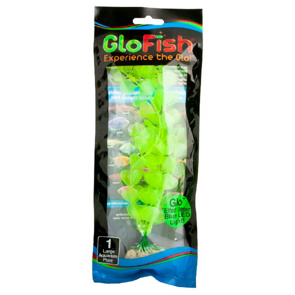 Растение флуоресцирующее GloFish L 20см желтое