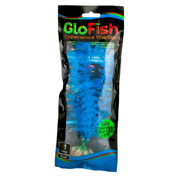 Растение флуоресцирующее GloFishL 20см синее