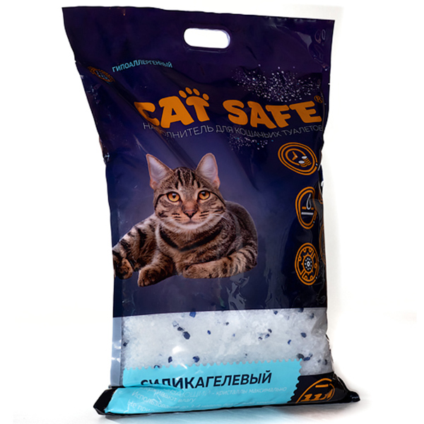 Cat safe наполнитель силикагель 11 л