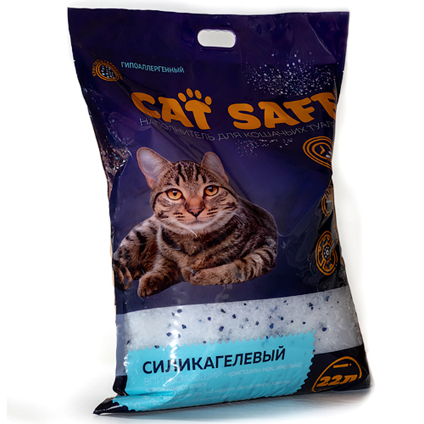 Cat safe наполнитель силикагель 22 л