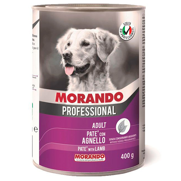 Morando Professional конс.корм для собак паштет с Бараниной, 400г, жб