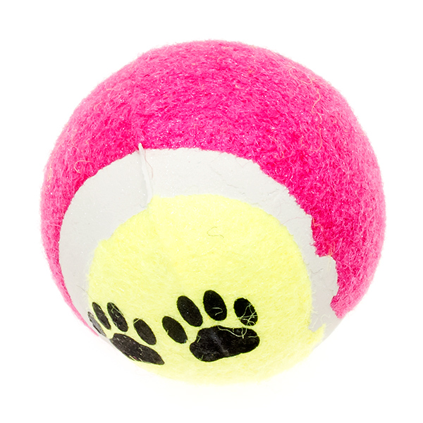 Мяч теннисный Лапки 6,3 см.Чистый котик