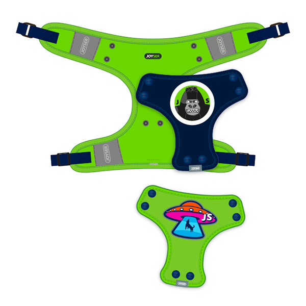 GiGwi Мягкая шлейка для собак JOYSER Walk Mood Harness XL зеленая (шея 71, грудь 77-97 см)