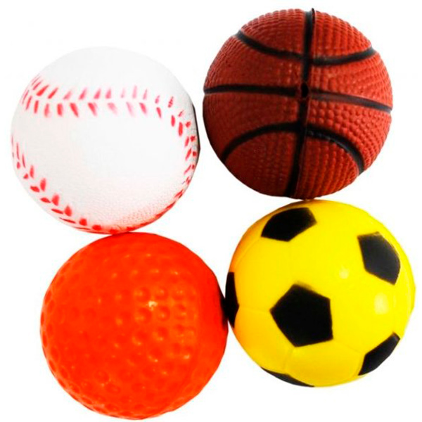 Туба Мяч спорт - бейсбол, баскетбол, футбол, гольф, 4 см(25 шт).УЮТ