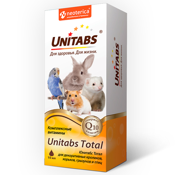 Unitabs Тотал для кроликов, птиц и грызунов, 10мл