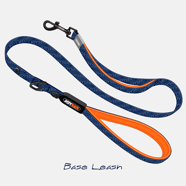 GiGwi Поводок для собак JOYSER Walk Base Leash M синий с оранжевым