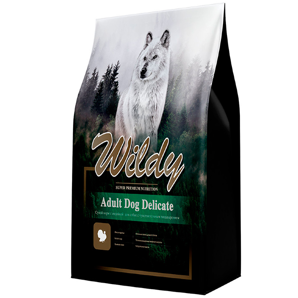 Wildy Adult DOG Delicate сух.д/собак с чувствительным пищеварением 15кг. с индейкой