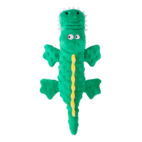Игрушка д/собак ^Крокодил зеленый^ с пищалкой, текстиль, 37*19*8см.(N1)
