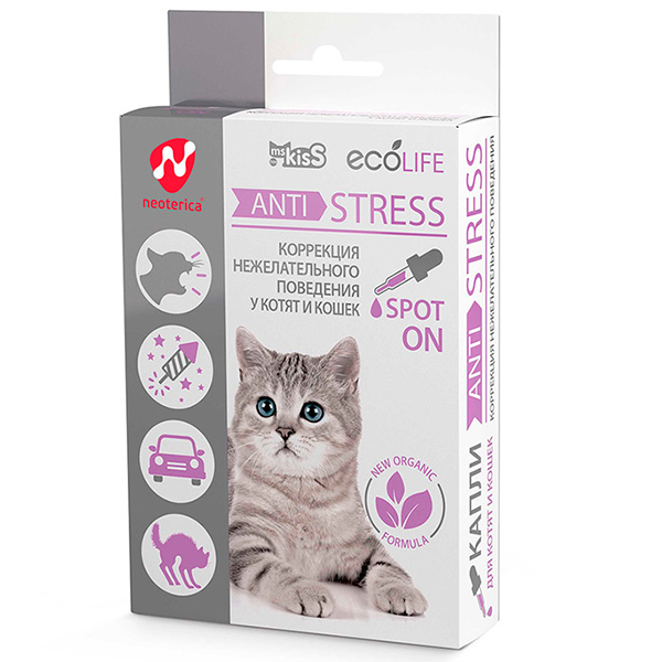 Мисс Кисс Капли Anti Stress для кошек 10 мл