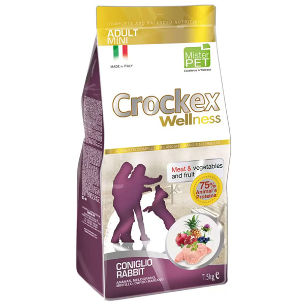 CROCKEX сухой д/собак мелких пород кролик/рис 7,5 кг