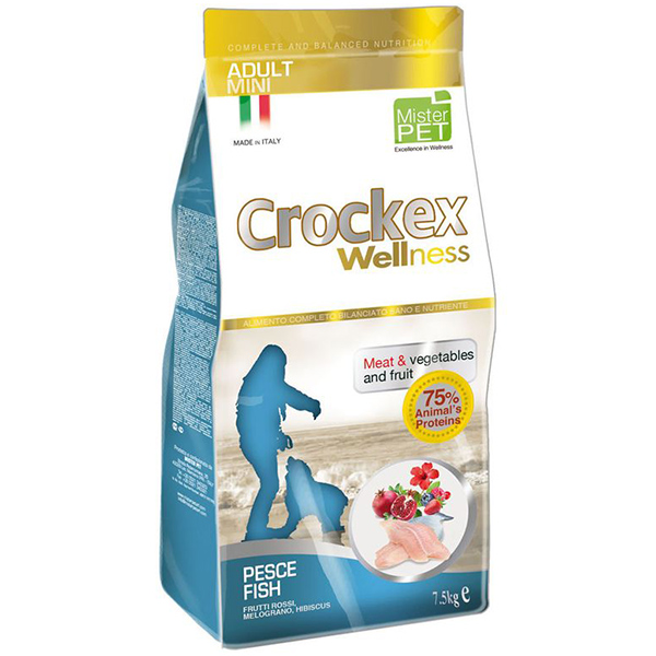 CROCKEX сухой д/собак мелких пород рыба/рис 7,5 кг