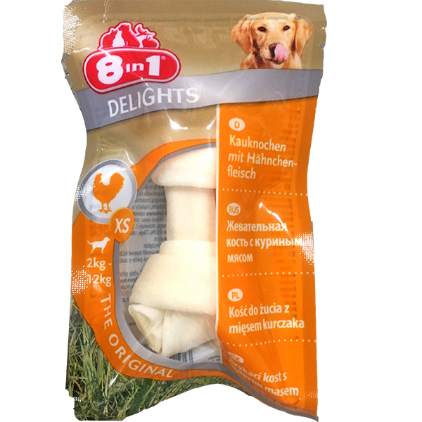 8 in 1 Delights Bone XS 7,5см(1шт) жеват.косточки д/собак АКЦИЯ -30%