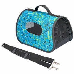 Сумка-переноска  жест.^Променад^№0 32,5*19,5*19,5см с карман, цвет в ассорт, Кот Лукас