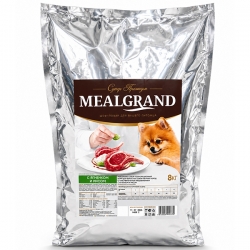 Mealgrand сух д/собак мелких пород 8кг чув. пищ. ягненок с рисом