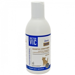 Doctor VIC Шампунь-кондиционер с кератином и провитамином В5 для котят, фл. 200 мл