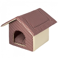 XODY Домик Будка (хлопок) №2 коричневый, 31х60х34см SALE