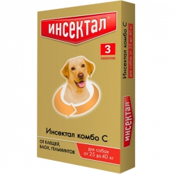 Инсектал Комбо Капли для собак 25-40кг, 3шт.