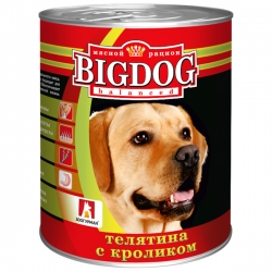Зоогурман BIG DOG конс. д/соб 850гр Телятина с кроликом Пот.товар.вида