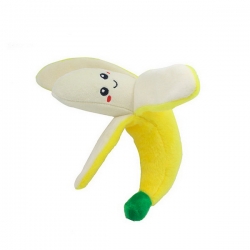 Игрушка д/собак Банан с пищалкой, текстиль, 19см.(N1)