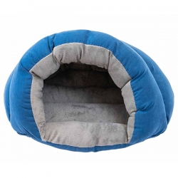 Домик пухлый^Ракушка-бархат^ №1 51*41*30см(бархат,с/пух+периотек) синий