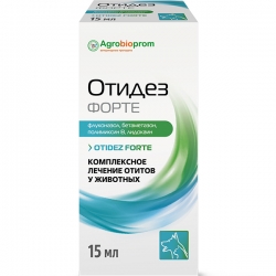 Пчелодар Отидез Форте капли ушные д/соб,кош 15мл НДС10
