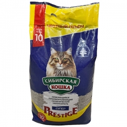 СИБИРСКАЯ КОШКА наполн. 10 л СУПЕР PRESTIGE (комкующ.)