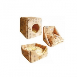 Дом By Zooexpress куб-трансформер флок №1 42*42*40см SALE