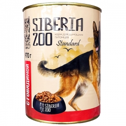 Siberia ZOO д/собак конс. с говядиной 970г