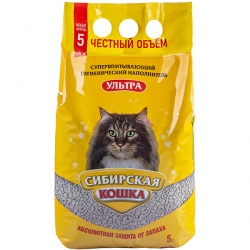 СИБИРСКАЯ КОШКА наполн. 5л УЛЬТРА(комкующ) АКЦИЯ - 10%