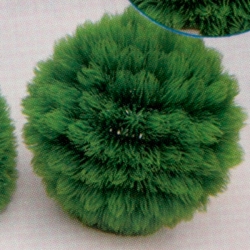 Растение пластиковое Шар D=22см зеленое (2865_22)