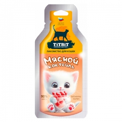 Титбит Мясной коктейль лакомство д/кошек 15г АКЦИЯ -20%