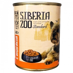 Siberia ZOO д/собак конс. с индейкой 340г