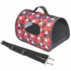 Сумка-переноска  жест.^Променад^№1 36,5*22*22см с карман, цвет в ассорт, Кот Лукас