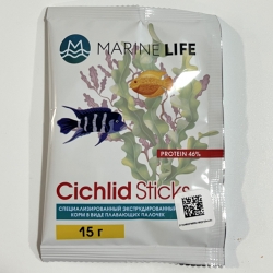 MARINE LIFE Корм для рыб Cichlid Sticks 15г