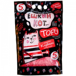 АлЁшкин Кот наполнитель TOFU Клубника 5л