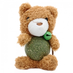 Игрушка д/кош Кот Лукас Мишка с шариком кош.мяты 10,5х8см, 57г, арт. кл80340