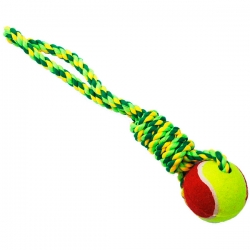 Грейфер веревка плетеная с мячом 33см.(N1)