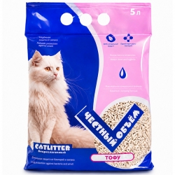 CATLITTER Тофу наполн 5 л  комкующийся биоразлагаемый