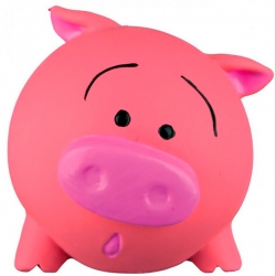 Игрушка д/собак Мини свинка розовая с пищалкой, латекс, 6,0 см.(N1)
