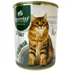 Baurenhof Natural д/кошек конс.с индейкой 340г  АКЦИЯ-20%
