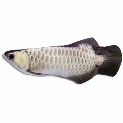 Игрушка д/кошек рыбка Карп зеркальный с мятой, 20см. Чистый котик