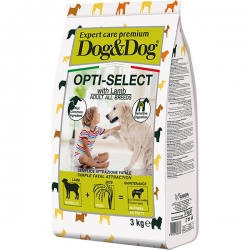 Dog & Dog сухой корм д/собак 3 кг Opti-Select с ягненком