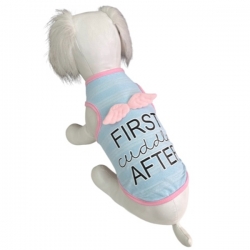 Майка ^Ангел^, голубой, M, 27х36см, Pet Fashion